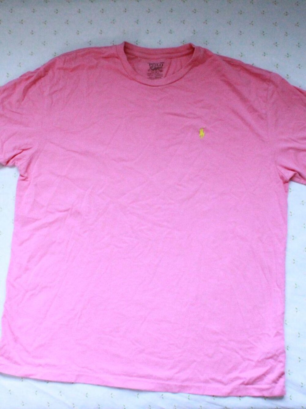 pink polo ralph lauren short sleeve tee